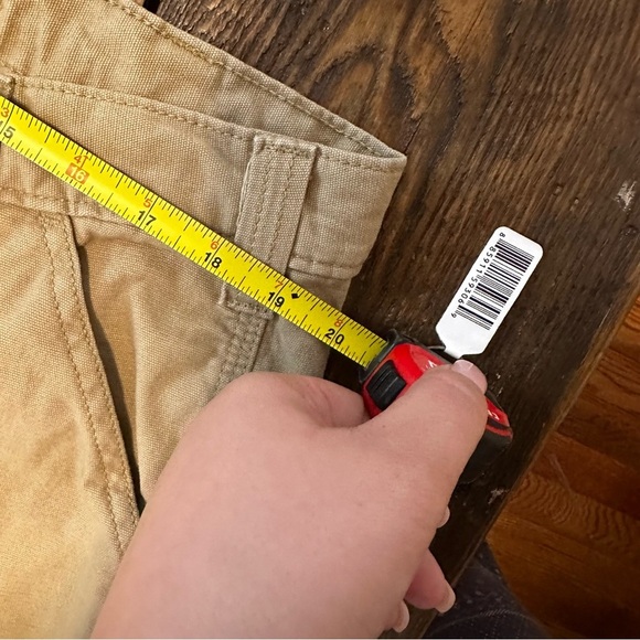 Carhartt Rugged Flex Men 40x32 Relaxed Fit Canvas Fleece Lined Utility Work Pant - Picture 7 of 9